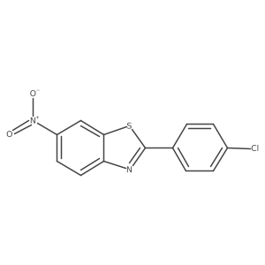 2-(4-Chlorophenyl)-6-nitrobenzothiazole结构式