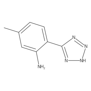 5-methyl-2-(1H-tetrazol-5-yl)aniline结构式