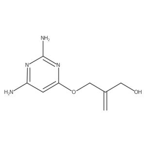 2-((2,6-Diaminopyrimidin-4-yloxy)methyl)prop-2-en-1-ol结构式