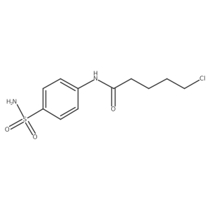5-chloro-N-(4-sulfamoylphenyl)pentanamide结构式