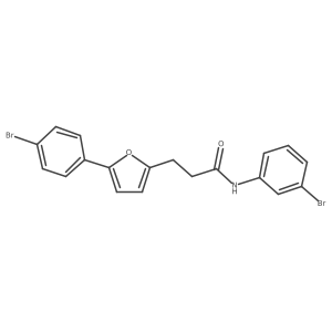 N-(3-Bromophenyl)-3-(5-(4-bromophenyl)-2-furyl)propanamide结构式