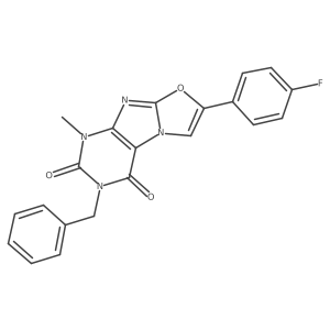 3-benzyl-7-(4-fluorophenyl)-1-methyloxazolo[2,3-f]purine-2,4(1H,3H)-dione Structure