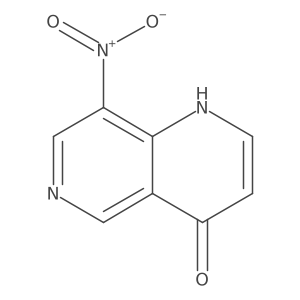8-Nitro-1,6-naphthyridin-4-ol结构式