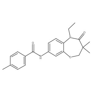 N-(5-ethyl-3,3-dimethyl-4-oxo-2,3,4,5-tetrahydrobenzo[b][1,4]oxazepin-8-yl)-4-methylbenzamide Structure