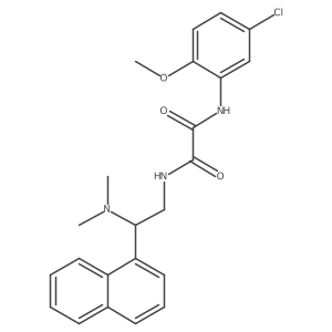N1-(5-chloro-2-methoxyphenyl)-N2-(2-(dimethylamino)-2-(naphthalen-1-yl)ethyl)oxalamide Structure