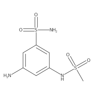 3-Amino-5-methanesulfonamidobenzenesulfonamide Structure