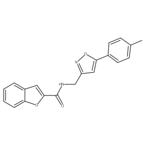 N-((5-(p-tolyl)isoxazol-3-yl)methyl)benzofuran-2-carboxamide Structure