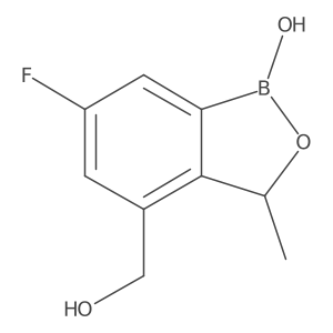 6-Fluoro-4-(hydroxymethyl)-3-methylbenzo[c][1,2]oxaborol-1(3H)-ol Structure