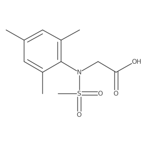 N-Mesityl-N-(methylsulfonyl)glycine Structure