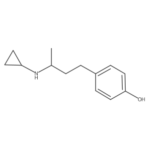 4-[3-(Cyclopropylamino)butyl]phenol Structure