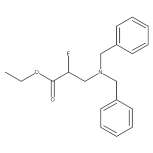 Ethyl 3-(dibenzylamino)-2-fluoropropanoate结构式