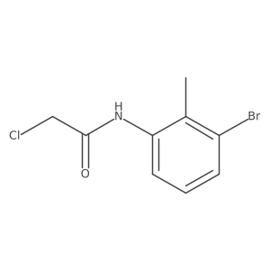 N-(3-bromo-2-methylphenyl)-2-chloroacetamide结构式
