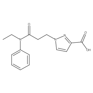 1-[3-(Ethylphenylamino)-3-oxopropyl]-1H-pyrazole-3-carboxylic acid Structure