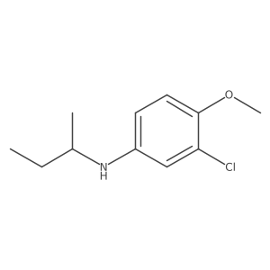 N-(butan-2-yl)-3-chloro-4-methoxyaniline Structure