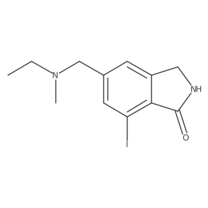 1h-Isoindol-1-one,5-[(ethylmethylamino)methyl]-2,3-dihydro-7-iodo-结构式