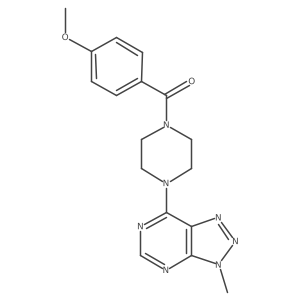 1-(4-methoxybenzoyl)-4-{3-methyl-3H-[1,2,3]triazolo[4,5-d]pyrimidin-7-yl}piperazine Structure