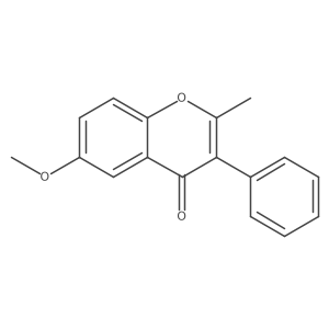 6-Methoxy-2-methyl-3-phenyl-4H-chromen-4-one结构式