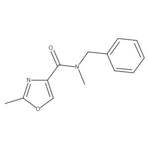 N,2-Dimethyl-N-(phenylmethyl)-4-oxazolecarboxamide Structure