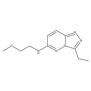 3-ethyl-N-(2-methoxyethyl)[1,2,4]triazolo[4,3-b]pyridazin-6-amine结构式