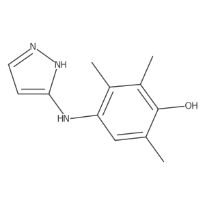 2,3,6-trimethyl-4-[(1H-pyrazol-3-yl)amino]phenol Structure