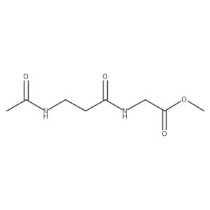 Methyl 2-(3-acetamidopropanamido)acetate Structure