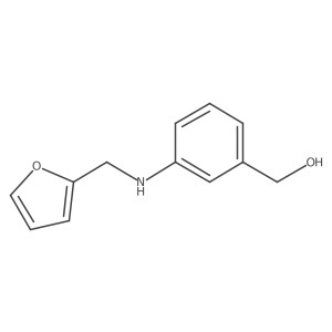 (3-((Furan-2-ylmethyl)amino)phenyl)methanol结构式