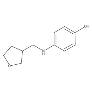 4-{[(Oxolan-3-yl)methyl]amino}phenol Structure