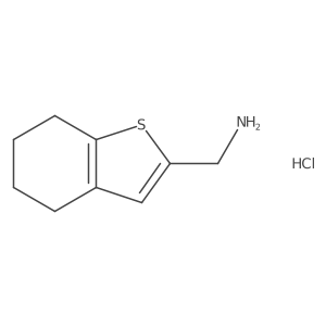 4,5,6,7-Tetrahydro-1-benzothiophen-2-ylmethanamine hydrochloride结构式