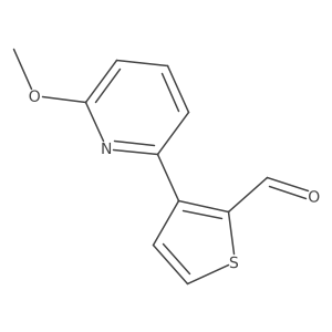 3-(6-Methoxypyridin-2-yl)thiophene-2-carbaldehyde Structure