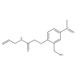 2-[2-(Aminomethyl)-4-nitrophenoxy]-N-2-propen-1-ylacetamide结构式
