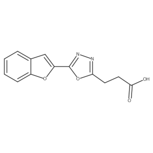 3-[5-(1-Benzofuran-2-yl)-1,3,4-oxadiazol-2-yl]propanoic acid Structure