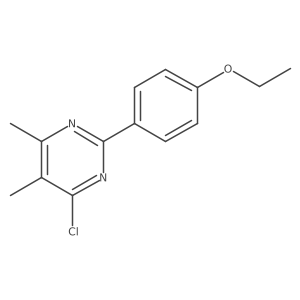 4-Chloro-2-(4-ethoxyphenyl)-5,6-dimethylpyrimidine Structure