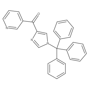 3-pyridinyl(1-trityl-1H-imidazol-4-yl)methanone结构式