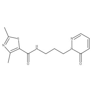 2,4-dimethyl-N-[3-(6-oxo-1,6-dihydropyridazin-1-yl)propyl]-1,3-thiazole-5-carboxamide Structure