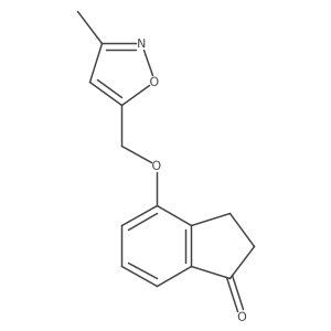 4-((3-Methylisoxazol-5-yl)methoxy)-2,3-dihydro-1H-inden-1-one Structure