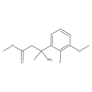 Methyl (I(2)S)-I(2)-amino-2-fluoro-3-methoxy-I(2)-methylbenzenepropanoate Structure