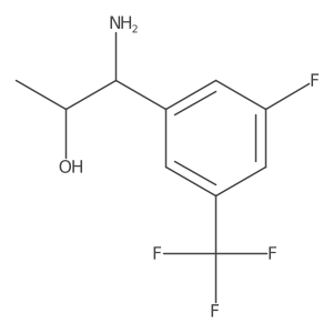(1R,2R)-1-Amino-1-[3-fluoro-5-(trifluoromethyl)phenyl]propan-2-OL Structure