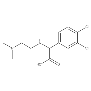 2-(3,4-Dichlorophenyl)-2-{[2-(dimethylamino)ethyl]amino}acetic acid Structure