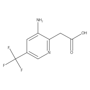 3-Amino-5-(trifluoromethyl)pyridine-2-acetic acid结构式