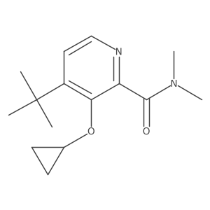 4-Tert-butyl-3-cyclopropoxy-N,N-dimethylpicolinamide Structure
