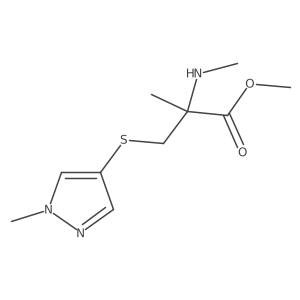 N,2-Dimethyl-S-(1-methyl-1H-pyrazol-4-yl)cysteine methyl ester Structure