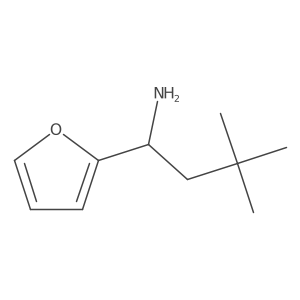 1-(Furan-2-yl)-3,3-dimethylbutan-1-amine结构式