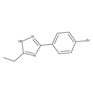 5-(4-Bromophenyl)-3-ethyl-1H-1,2,4-triazole结构式