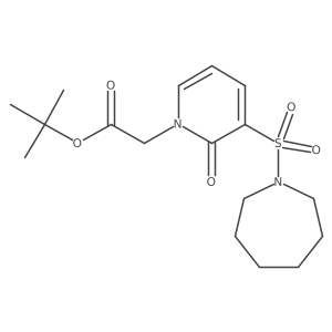 tert-butyl [3-(azepan-1-ylsulfonyl)-2-oxopyridin-1(2H)-yl]acetate Structure