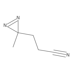 3-(3-methyl-3H-diazirin-3-yl)propanenitrile Structure