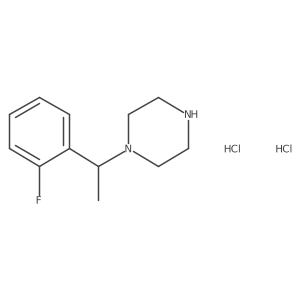 1-[1-(2-Fluorophenyl)ethyl]piperazine dihydrochloride Structure