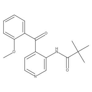 N-[4-(2-Methoxybenzoyl)-3-pyridinyl]-2,2-dimethylpropanamide结构式
