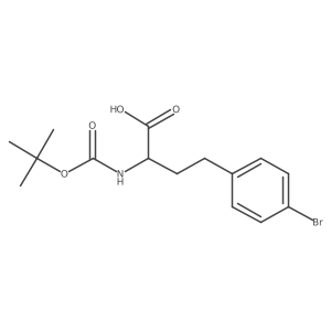 (S)-4-(4-Bromophenyl)-2-((tert-butoxycarbonyl)amino)butanoic acid结构式
