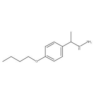 [1-(4-Butoxyphenyl)ethyl]hydrazine结构式