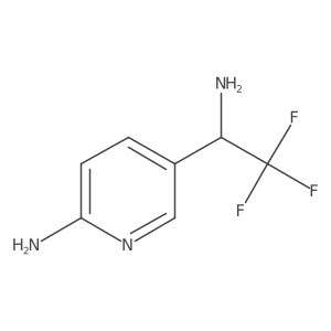 5-(1-Amino-2,2,2-trifluoroethyl)pyridin-2-amine结构式